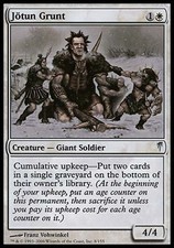 1x Jotun Grunt Coldsnap MtG Magic White Uncommon 1 x1 Card Cards