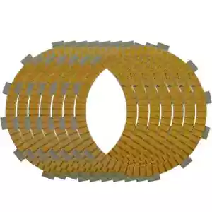 7PC Clutch Disc Plates For Kawasaki KZ650 ZN700 LTD KZ750 ZX750 GPZ750 77-85 - Picture 1 of 5