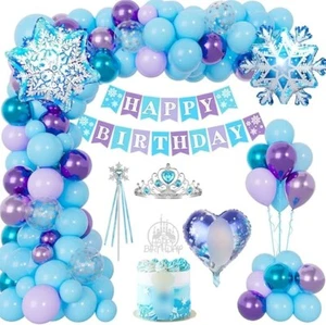 Frozen Decorazione Della Festa Di Compleanno Palloncini D'oro Kit - Imagen 1 de 8