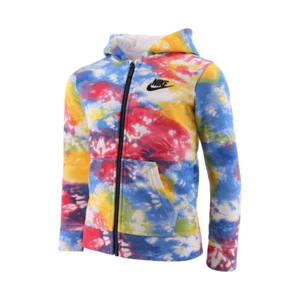 Nike Club Fleece Full Zip Toddler Boys' Hoodie (Tie Dye) Size 5 - Picture 1 of 2