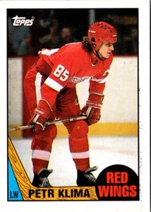 1987 Topps Petr Klima #26 Detroit Red Wings Hockey Card