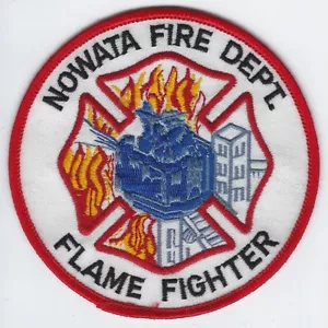 **NOWATA OKLAHOMA FIRE DEPARTMENT FLAME FIGHTER FIRE PATCH** - Picture 1 of 1