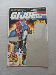 G.I. 1986 vintage Tarjeta de archivo completo Joe ZANDAR v1 Dreadnok 86 ARAH - Imagen 1 de 2