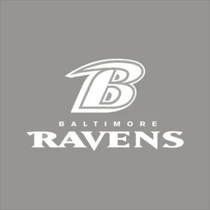 Baltimore Ravens #10 NFL Team Logo 1 Farbe Vinyl Aufkleber Sticker Auto Fenster Wand - Bild 1 von 7