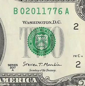 FEB 01 1776 Date Note Fancy Serial Number One Dollar Bill - Picture 1 of 11