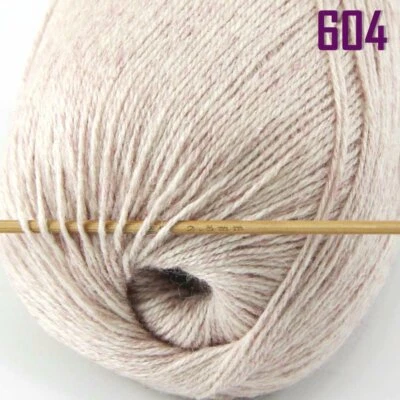 Venta Nuevo 1 Bolas x 50gr Lujoso Suave Mongol Cachemira Tejido a Mano Hilo de Lana Foto 1 de 4