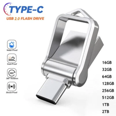 MARKENLOS USB 2.0 Typ C Stick 128G 256GB 512GB 1TB 2TB USB-C OTG Flash Drive Speicherstick