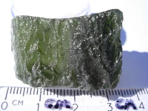 58 carats 30x20x13mm MOLDAVITE from Czech Republic Meteorite impact with COA - Picture 1 of 4