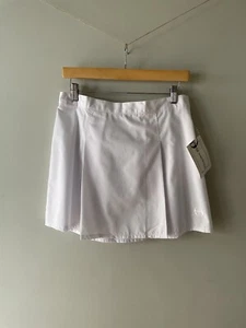 Sergio Tacchini Tempera Tennis Skirt Size XL UK 14 White Cotton Blend Italian - Picture 1 of 10
