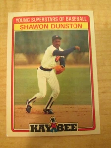 1986 Kay Bee Toys Young Superstars of Baseball Shawon Dunston #9 of 33 Chicago - Picture 1 of 2