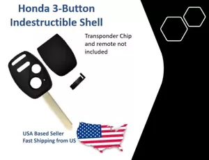 Honda 3 Button Remote Head Key Indestructible Shell Replacement - Picture 1 of 2