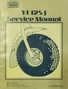 VINTAGE YAMAHA MANUAL REPAIR SERVICE YT 125 J, 1982, LIT-11616-YT-02 - Picture 1 of 4