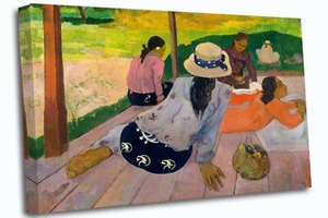 The Siesta Paul Gaugin Canvas Print Wall Art Picture - Picture 1 of 8