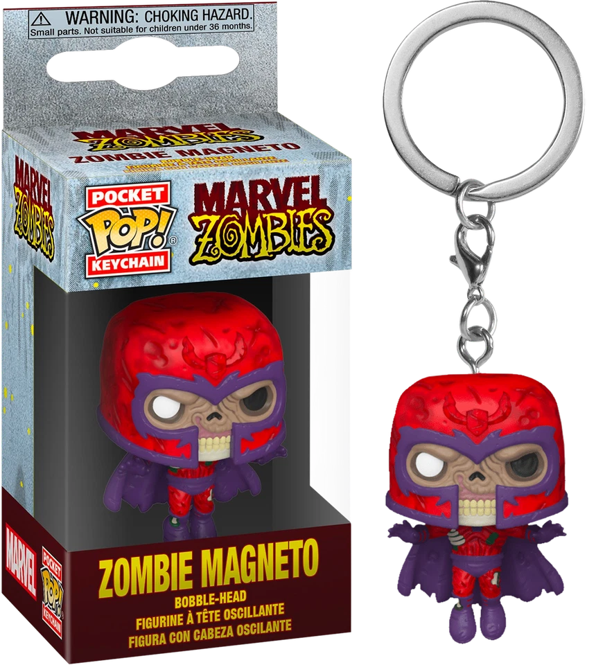 Zombie Magneto Marvel Zombies Pocket Pop! Llavero Llavero Llavero Foto 1 de 1