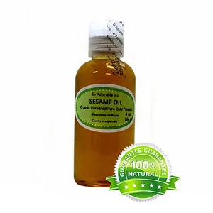 4 oz Premium UNREFINED Sesame Seed Oil 100% Pure Organic Cold Pressed Best Fresh - Picture 1 of 5