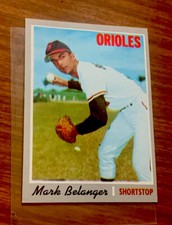 1970 Topps Baseball Card #615 - Mark Belanger Baltimore Orioles - NICE !!