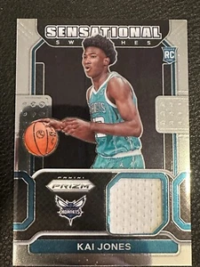 Kai Jones 2021-22 Panini Prizm Sensational Swatches Charlotte Hornets SW-KAI - Picture 1 of 7