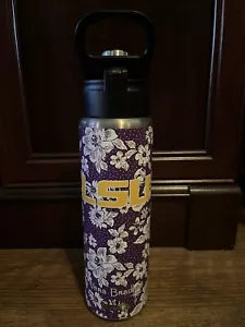 Vera Bradley x Tervis LSU Tigers 24oz. Wide Mouth Bottle Like New! - Picture 1 of 6
