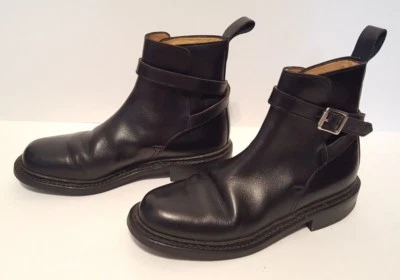 ORVIS Jodhpur 男式靴子 6 码黑色皮革踝靴 非常经典的外观 — 第 1/4 张图片