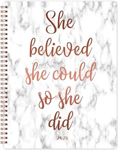 Appointment Book 2024-2025 Daily Planner, 8'' x 10'', July Hourly Planner Book - Picture 1 of 4