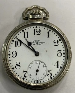 Ball Official Railroad Standard Model 1899 19j Pocket Watch 14 k GF - needs work - Picture 1 of 5
