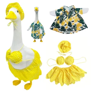 Lawn Goose Outfit Fits 23 inch Statue Cute Costume for Patio Backyard Party - Picture 1 of 17