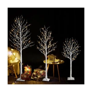Birch Tree Light,3PK (4Ft, 6Ft, 8Ft), LED Artificial Tree Lamp with Timer,Lig... - Picture 1 of 7