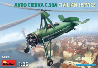 Avro Cierva C.30a Civilian Service Helicopter 1:35 Plastic Model Kit MINIART - Immagine 1 di 4