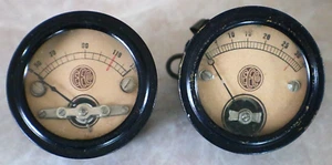 vintage EECO 242 , 243 gauges untested electric steam punk amps ,miliamperes? - Bild 1 von 12