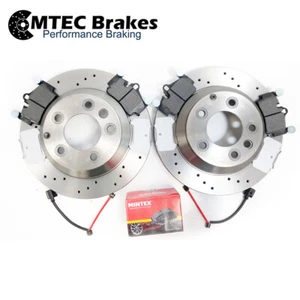 VW Touareg 3.0 3.2 3.6 4.2 5.0 03-11 Rear Brake Discs Mintex Pads Sensors - Picture 1 of 3