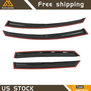 For Kia K5 2021-2024 M Style 3D Wavy Window Visor Sun Rain Guard Wind Deflector - Picture 1 of 20