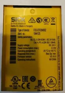 SICK D-79183 Waldkirch/ FX3-XTD180002 Safety IO Module - Picture 1 of 2
