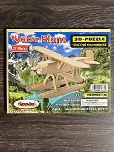 Puzzled 3D Puzzle Water Plane Wood Model Construction Kit New Ships Free Age 8+ - Picture 1 of 7