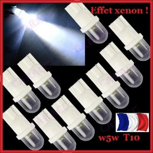 2 BOMBILLAS LED W5W BLANCO XENÓN LAMPARILLA T10 PUSH WEDGE LUZ BOMBILLA BLANCO - Imagen 1 de 1