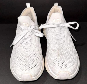 APL TechLoom Zipline Donna 7.5 38 Bianco Scarpe da Corsa Sneakers Maglia - Foto 1 di 13