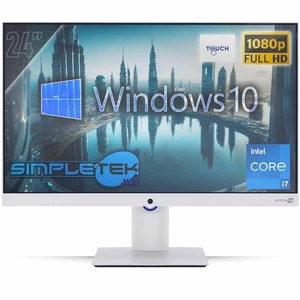 ALL IN ONE 24" TOUCH i7 RAM 8GB SSD 480GB WINDOWS 10 PRO COMPUTER FHD VESA - Bild 1 von 9