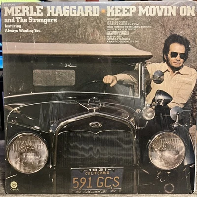 Merle Haggard - Keep Movin' On (1975, Vinyl LP) “Always Wanting You”, VG+ - Image 1 of 4