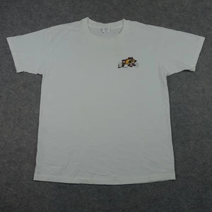 VINTAGE Looney Tunes Taz Shirt Herren XL weiß Langhantel Gewichtheben Cartoon 90er - Bild 1 von 14