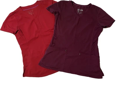 Juego de 2 Exfoliantes Healing Hands Etiqueta Púrpura Yoga Rojo Berenjena Talla XS Foto 1 de 4