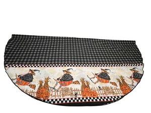 Vintage Hexe Halloween Daisy Kingdom Broomzelda ovale Tischdecke - Bild 1 von 4
