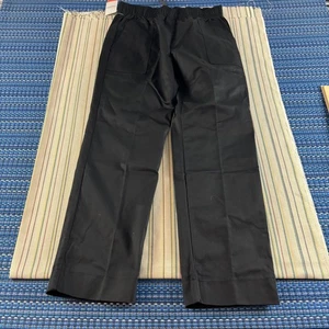 HappyChef Pants Mens Small Black Elastic Drawstring Kitchen Workwear HC04 - Picture 1 of 9