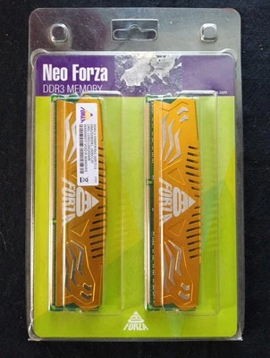 NEO FORZA GOLD ENCKE DDR3 U-DIMM RAM 8GB X 2 1600 CL 11.  16GB Total - Image 1 of 4