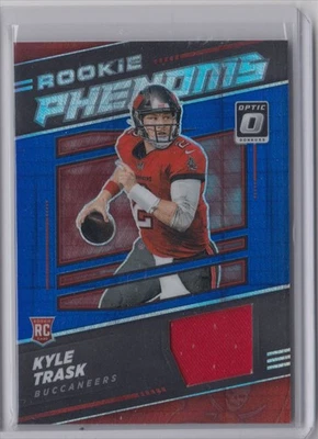2021 DONRUSS OPTIC ROOKIE PHENOMS BLUE HYPER KYLE TRASK RC TAMPA BAY BUCCANEERS - Image 1 of 2