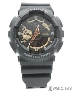 Reloj Hombre Casio G-Shock X-Large Negro Oro Rosa Digi-Ana 52mm GA110RG-1A $130 - Imagen 1 de 6