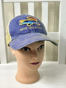 Vintage New Orleans Louisiana Legacy Denim Baseball Cap Adjustable Snapback - Bild 1 von 8