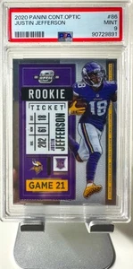 2020 Panini Contenders Optic - Rookie Ticket Justin Jefferson #86 (RC) - Picture 1 of 2