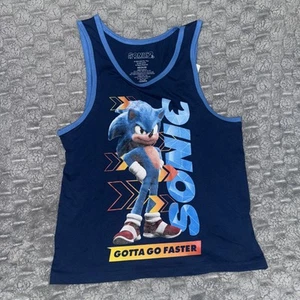 Sonic the Hedgehog Tank Top T Shirt SEGA Movie Medium NEW NWT Boys - Picture 1 of 10
