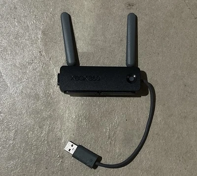 OEM Official Xbox 360 Wireless N Network Adapter WiFi Dual Antenna 1398 - Tested - Image 1 of 2