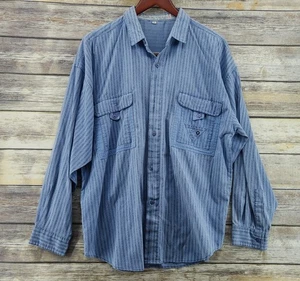 Gitano Classic Purple HTF Long Sleeve Vintage 90s Striped Shirt Adult Size XL - Picture 1 of 12