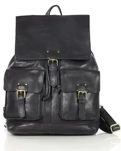 Large Italian Leather Backpack Ruksak for Women Handmade with Laptop Compartment - Picture 1 of 14